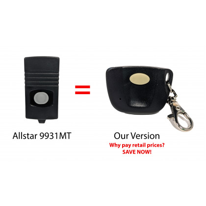 Allstar 9931 9931MT Compatible 318 MHz Mini Key Chain Remote Control Allister Pulsar